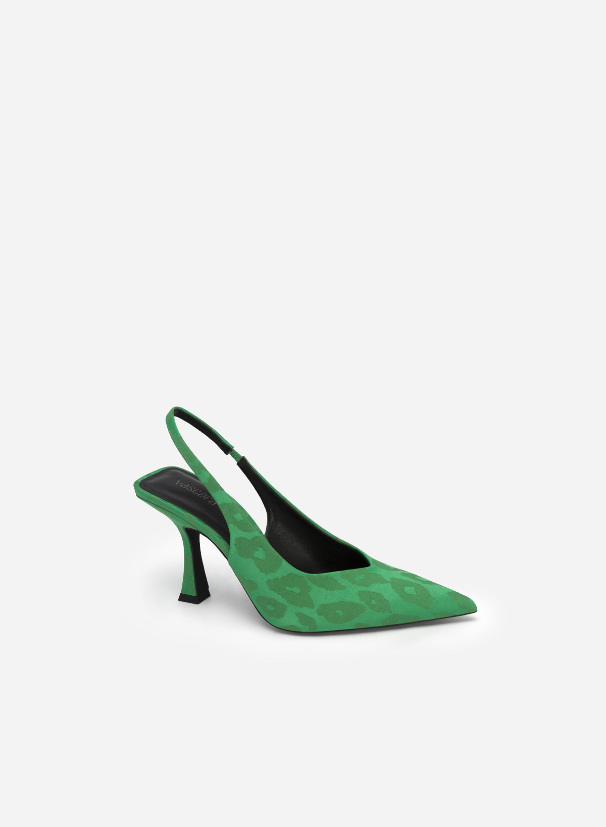 Pointed Toe Slingbacks - HIG 0558 - Green - vascara.com