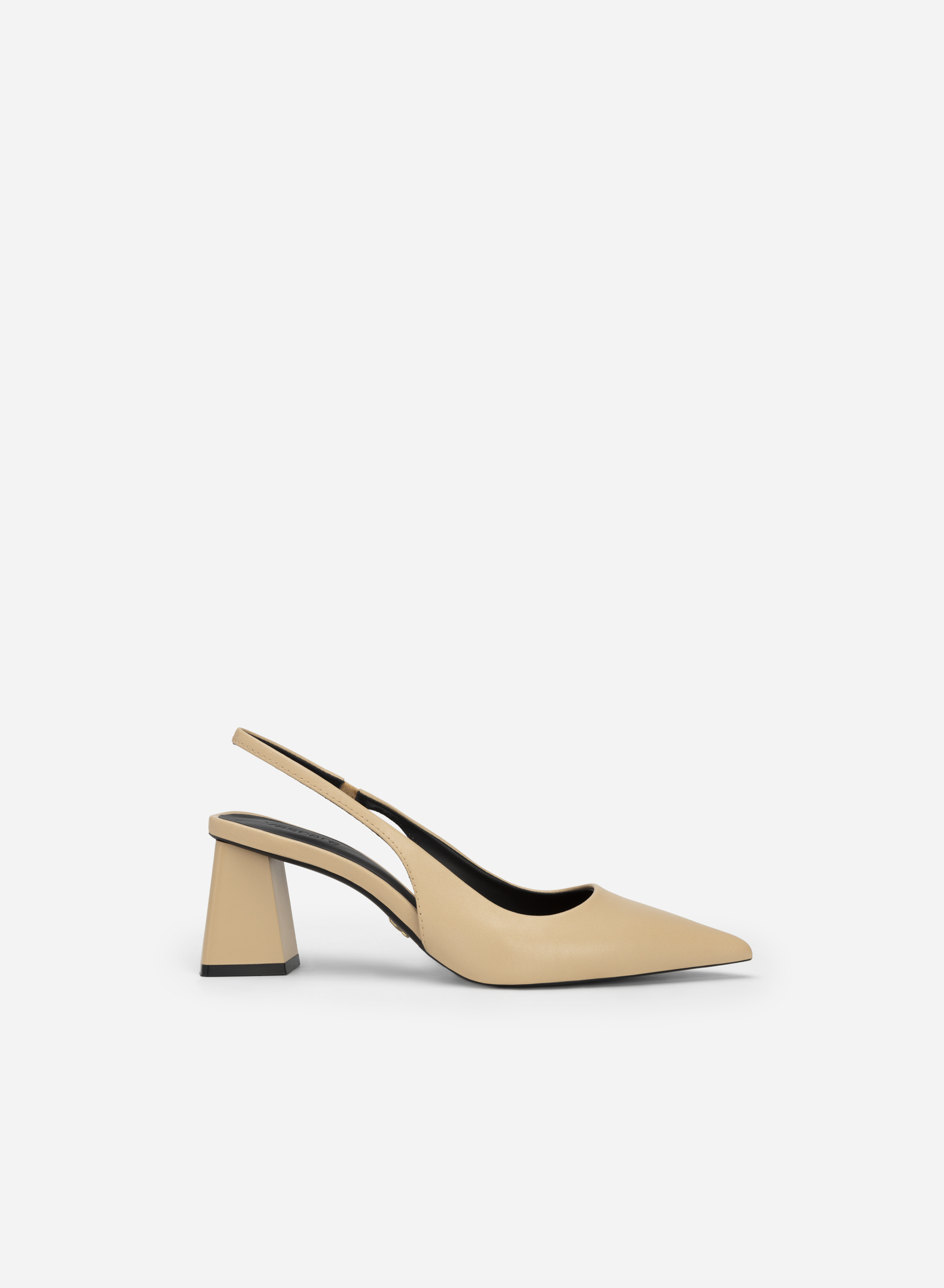 Nude block outlet heel pointed toe