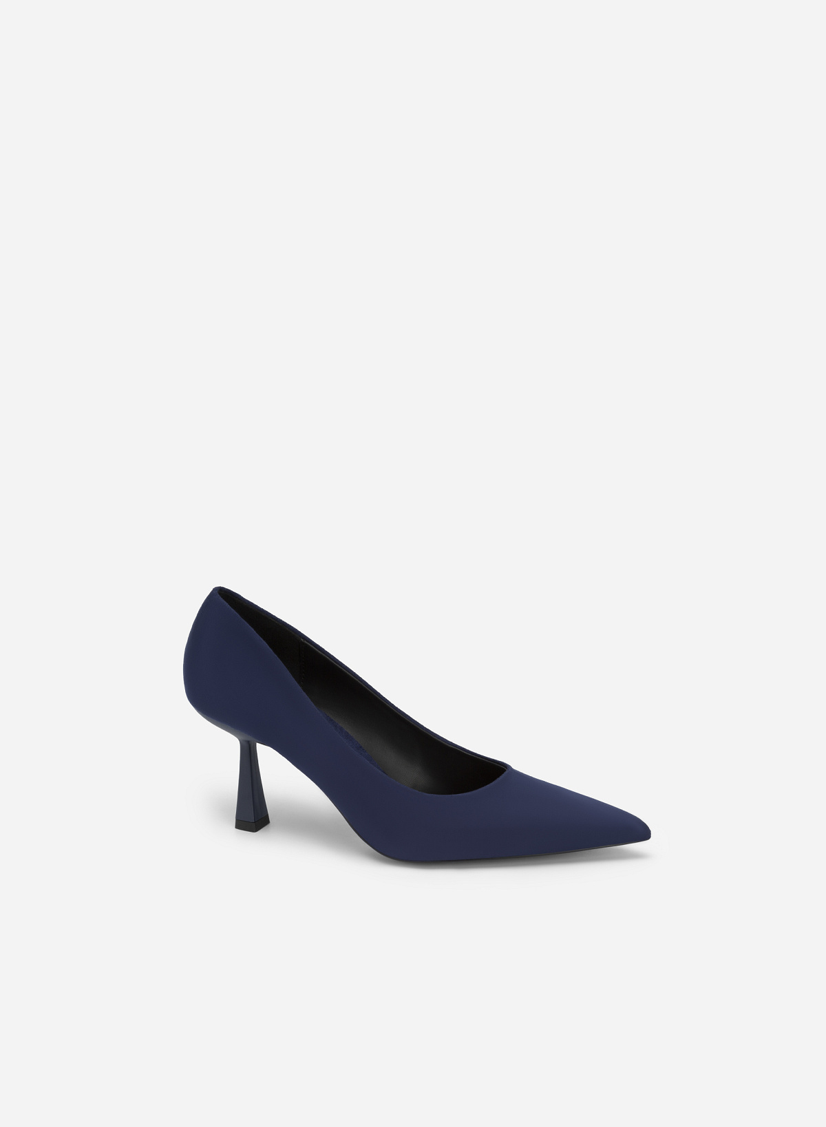 Pointed Toe Pumps - HIG 0583 - Dark Blue - vascara.com