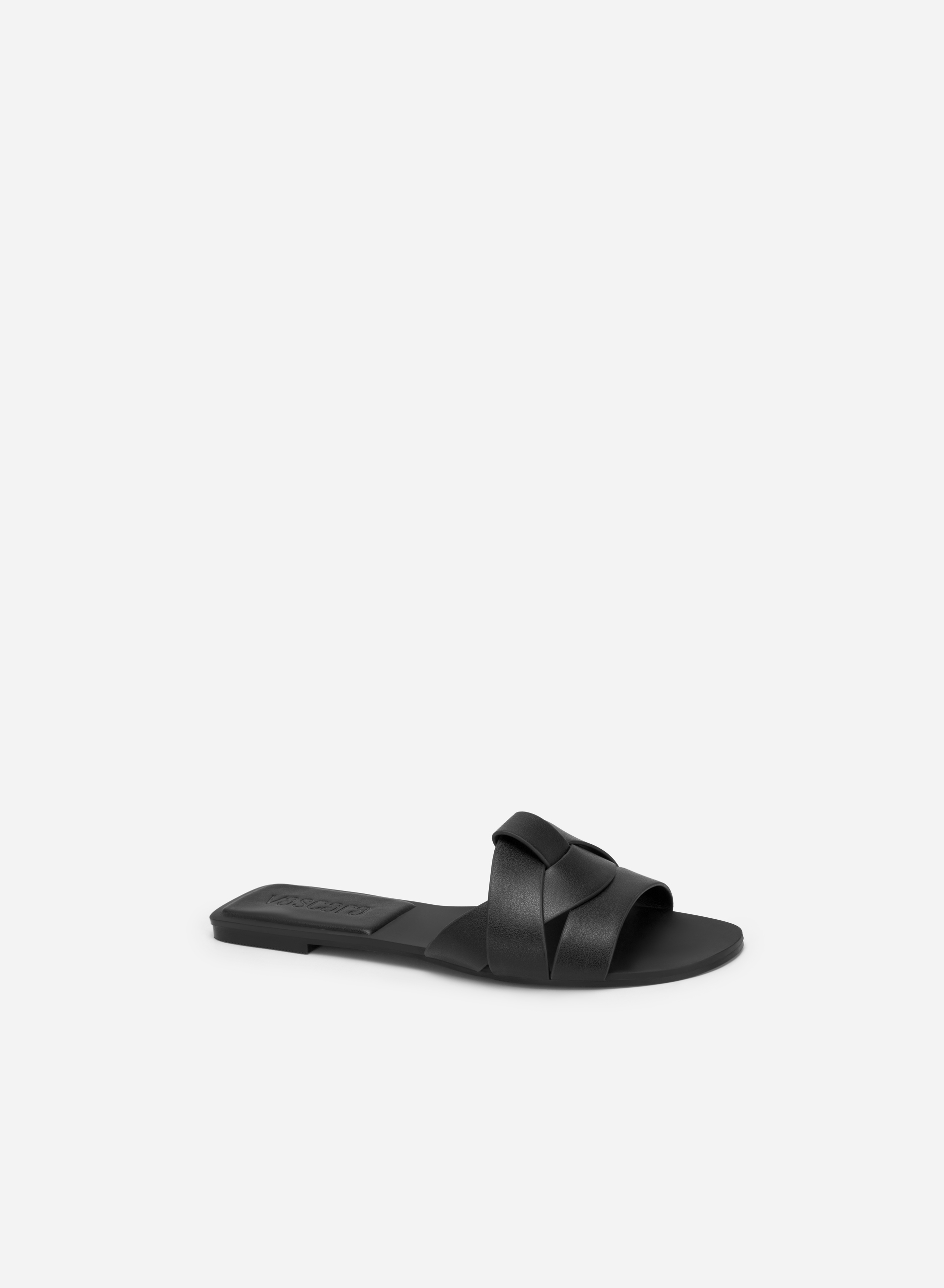 Cross discount front slippers