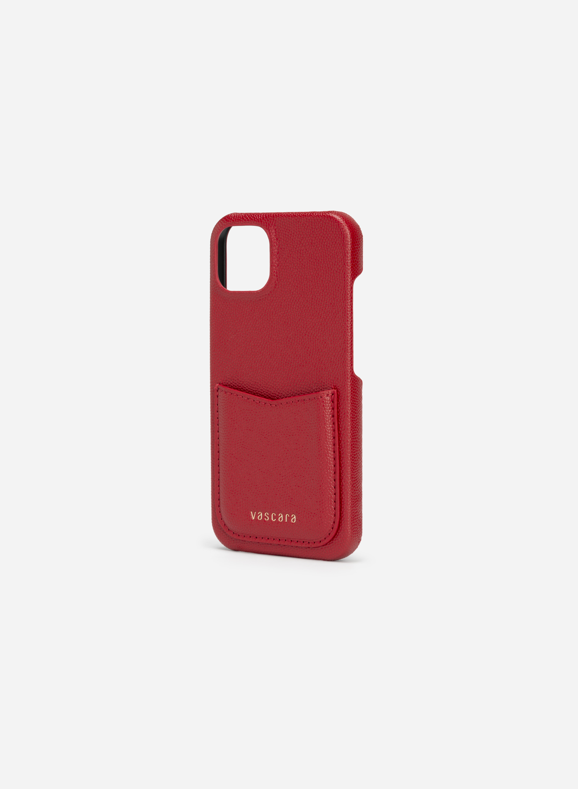 iphone 13 pro leather case red