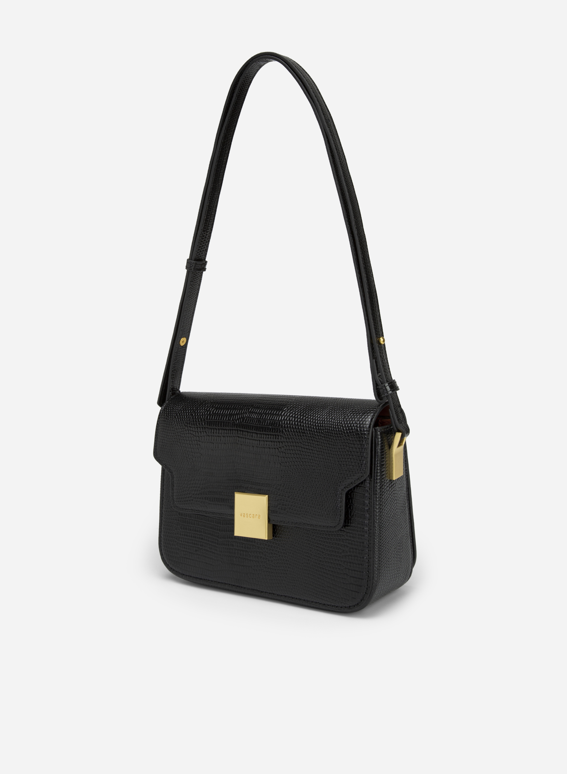 leather crossbody black bag