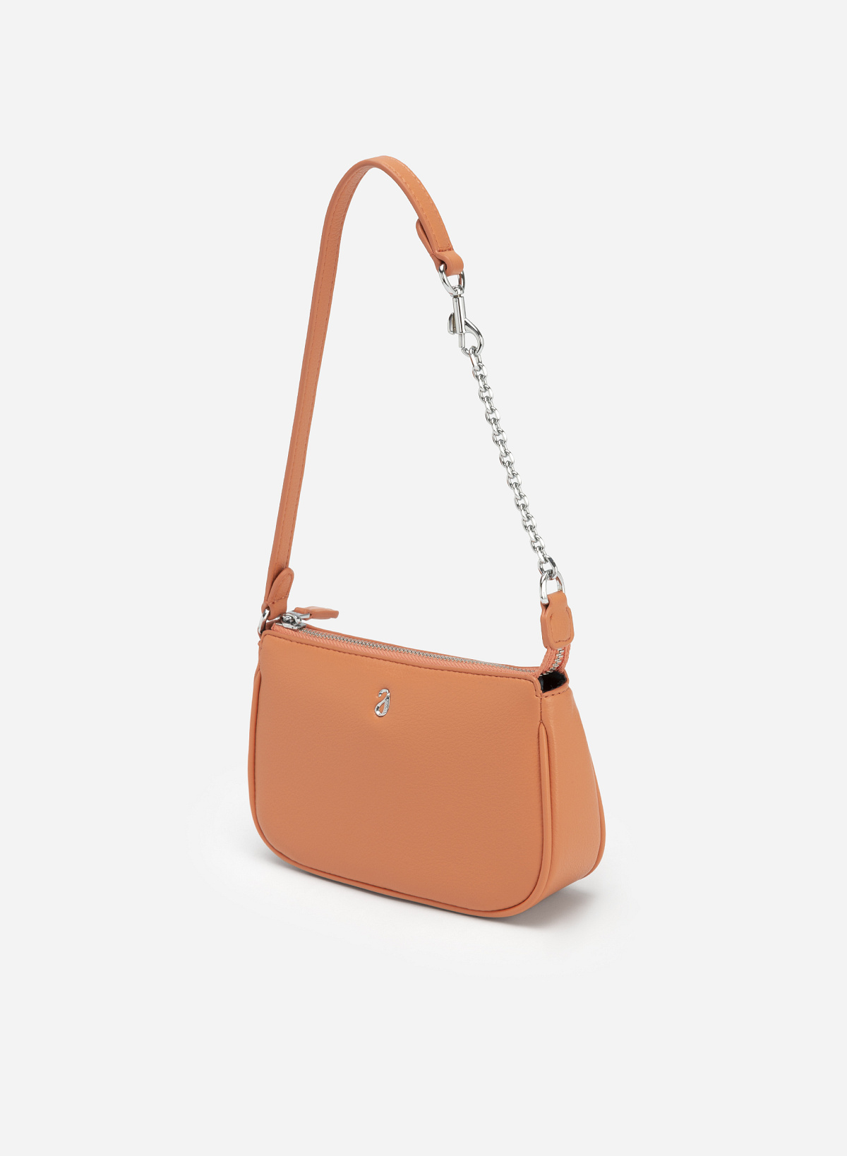 Chain-Mixed Strap Hobo Bag - TTE 0087 - Light Orange - vascara.com