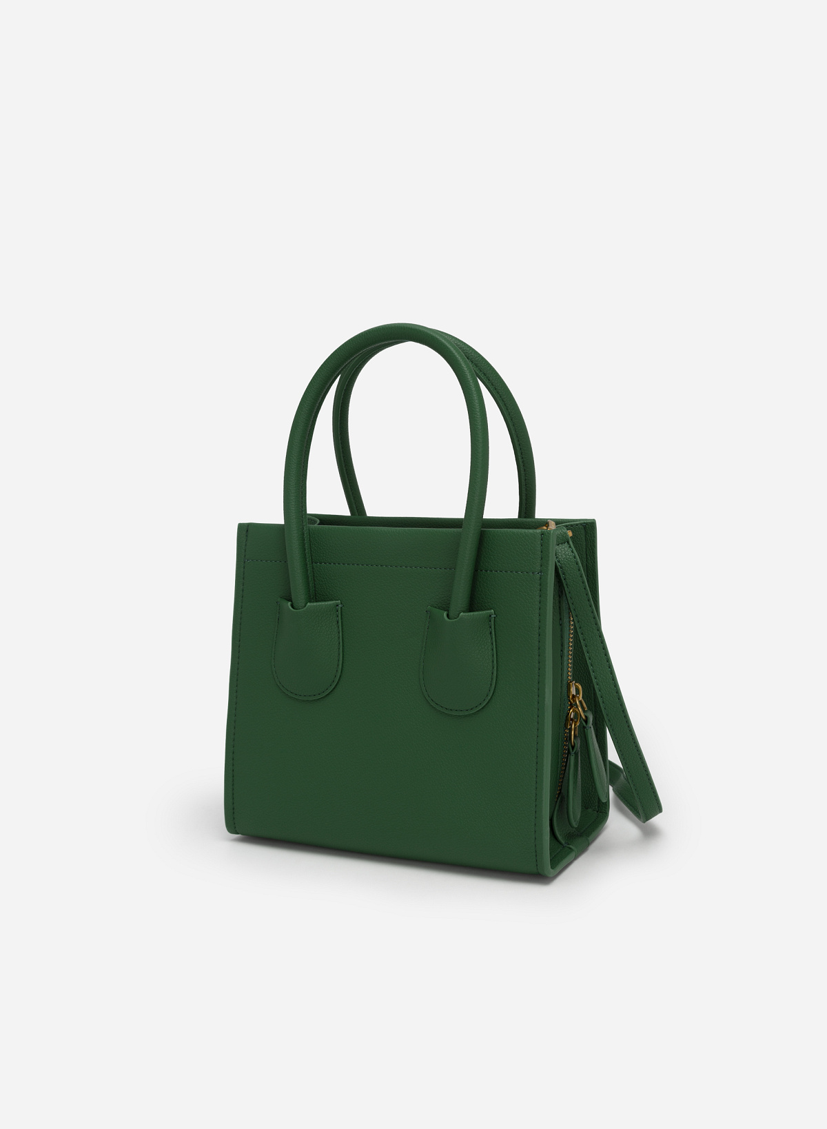 Double Pocket and Handle Premium Tote Bag - TTE 0089 - Green - vascara.com