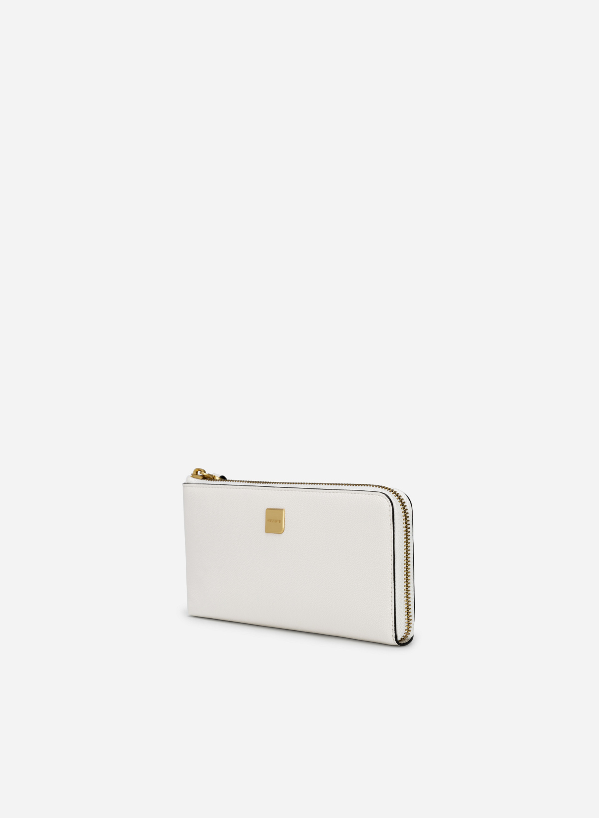 Metal Décor Wallet - WLL 0247 - Cream - vascara.com