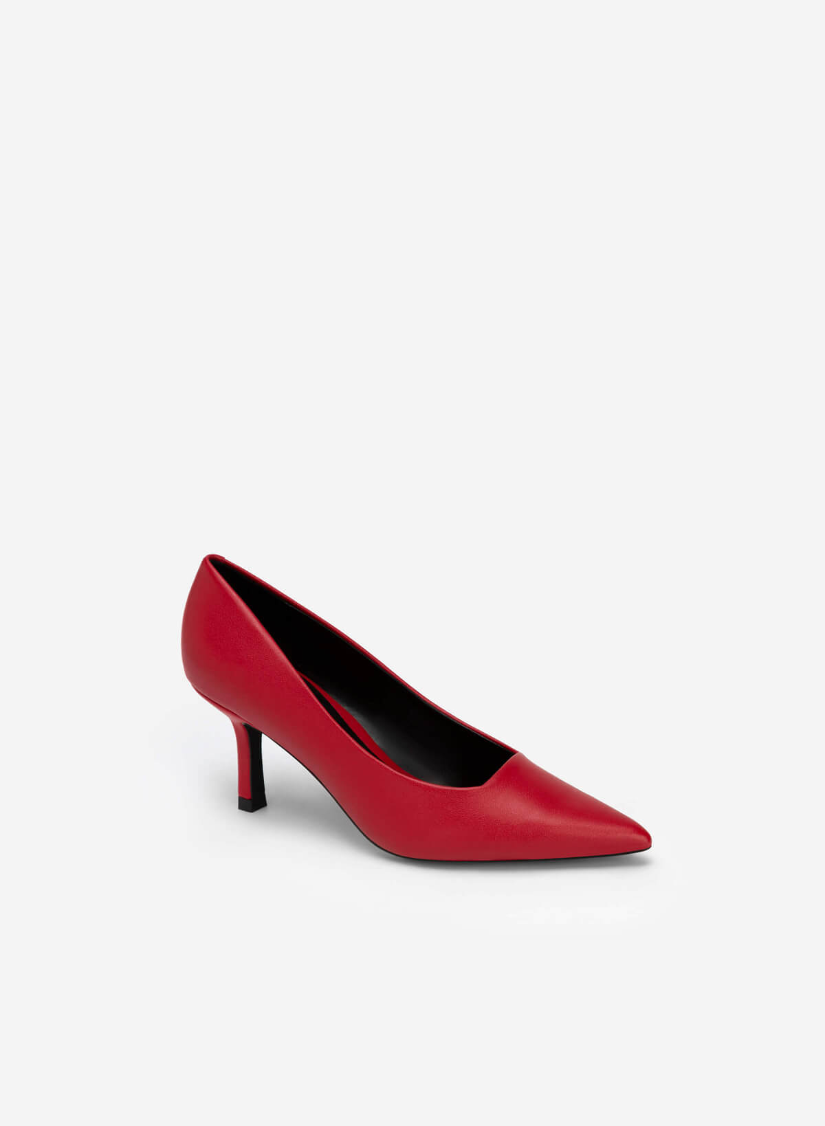 Stiletto Heel Pumps - HIG 0580 - Red - vascara.com