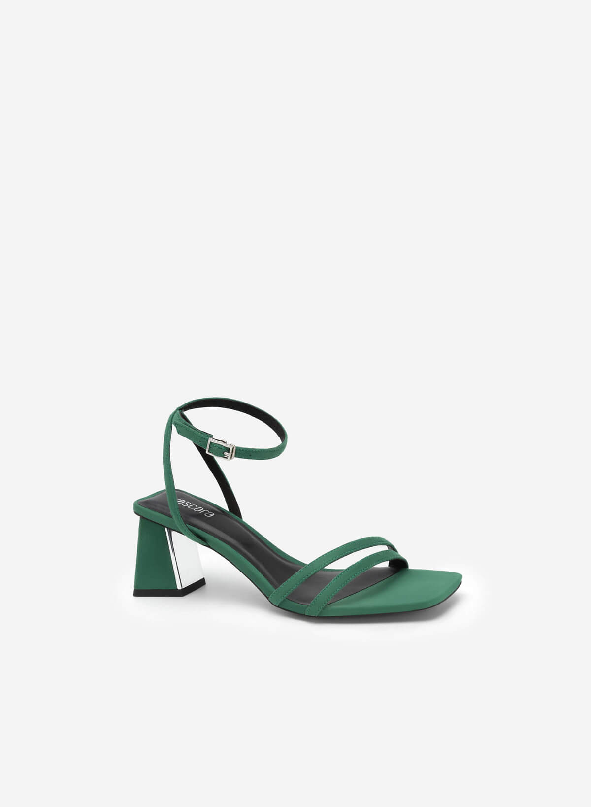 Double Front and Ankle Strap Sandals - PUM 0728 - Green - vascara.com