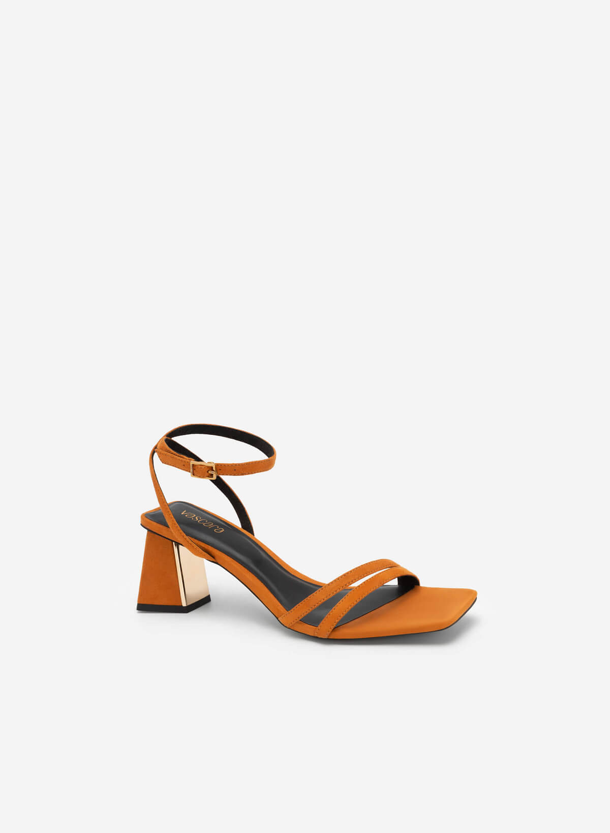 Double Front and Ankle Strap Sandals - PUM 0728 - Light Brown - vascara.com