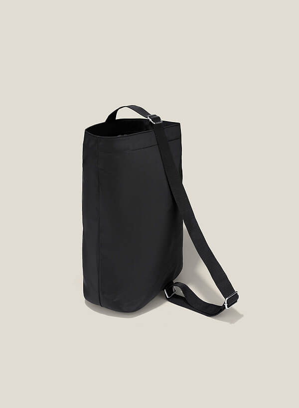 Túi vải cuộn tròn ROLLING BAG - TMB 0002 - Màu đen - VASCARA