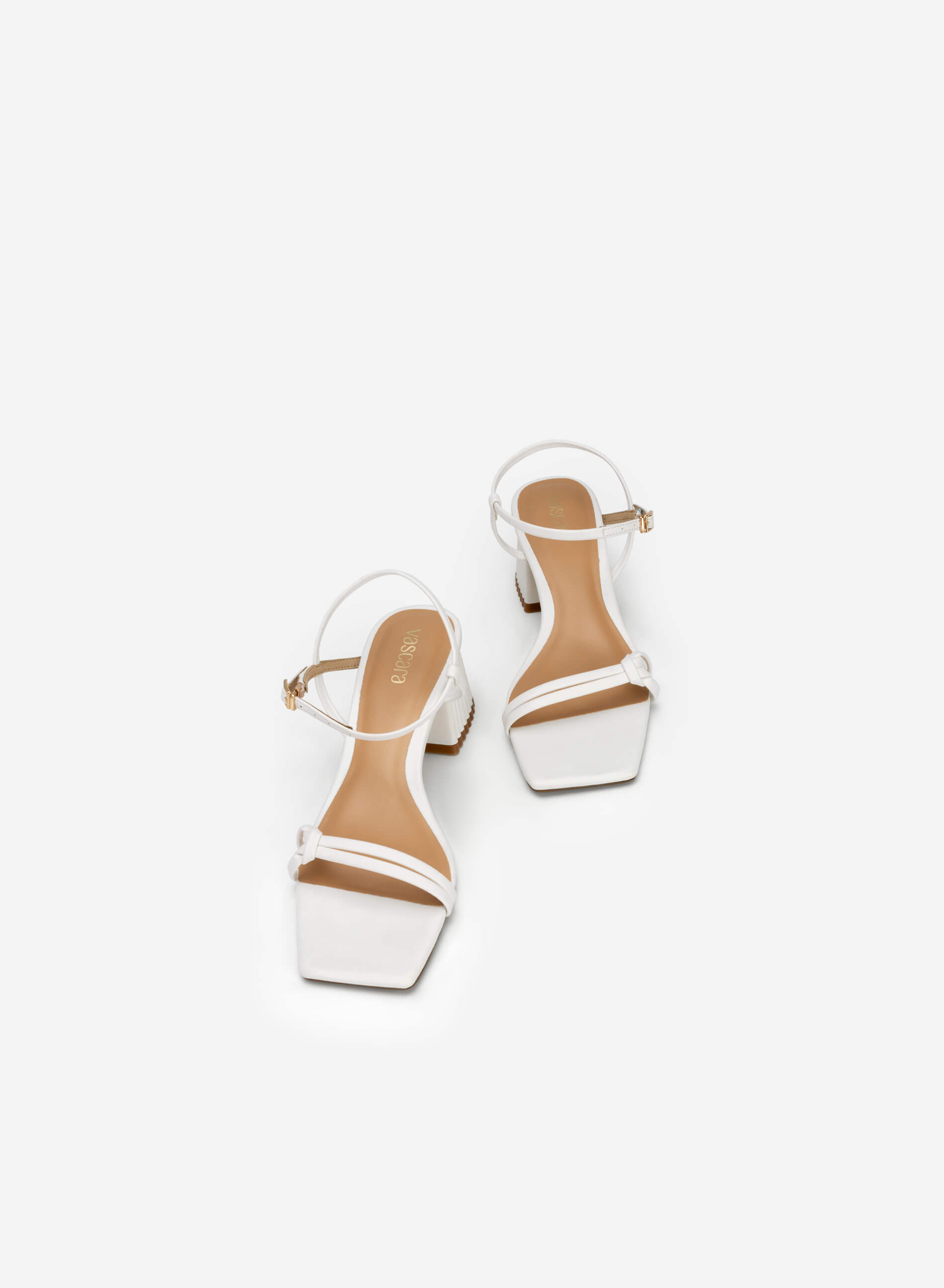 White cheap knot sandals