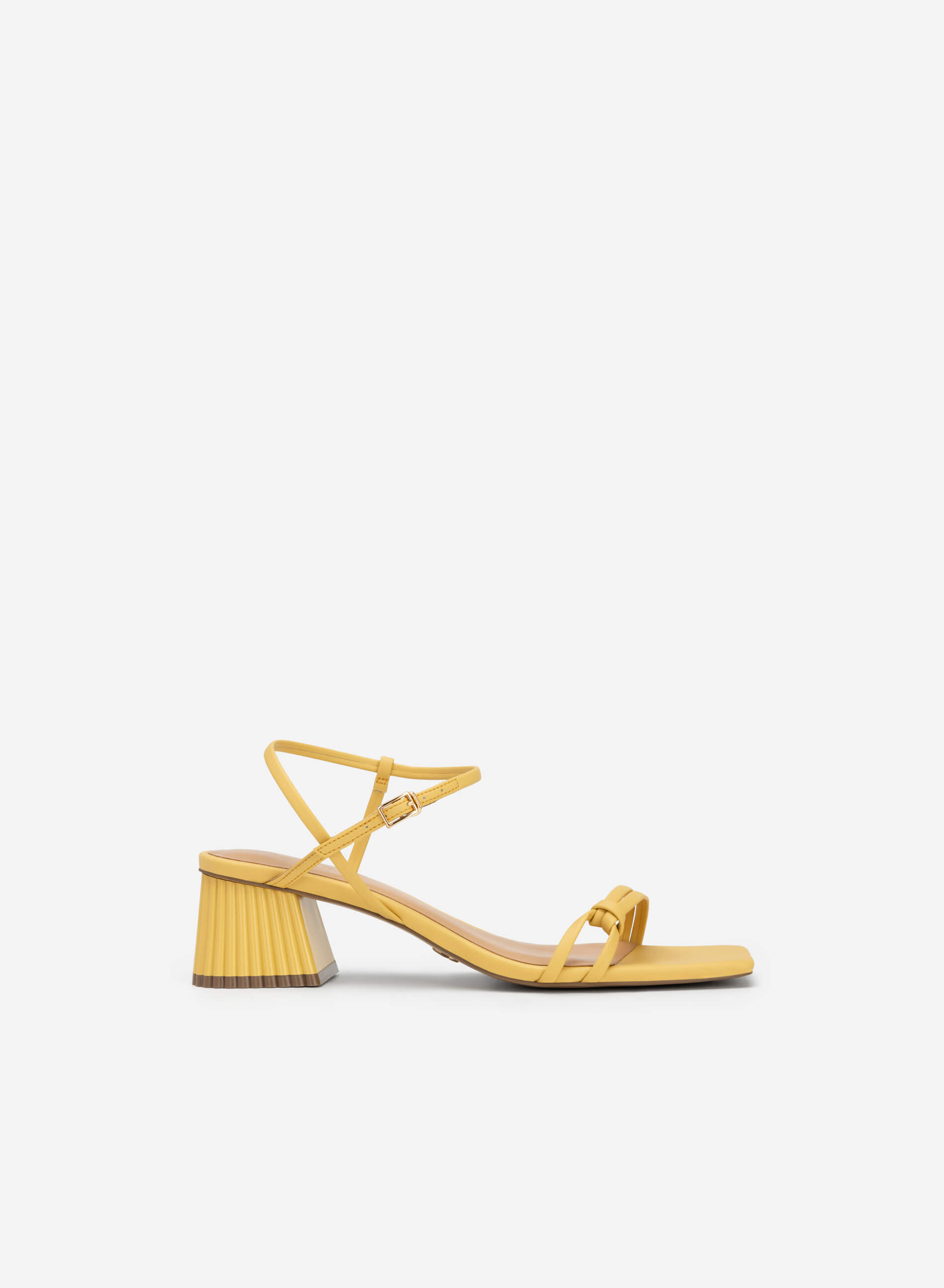 Yellow block hot sale heel sandals