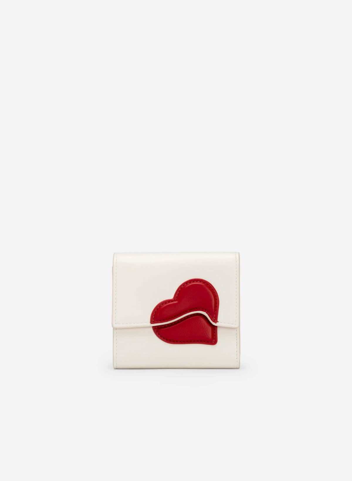 Heart Pattern Mini Wallet - Love Limited Edition - WLL 0259 - Cream - vascara.com