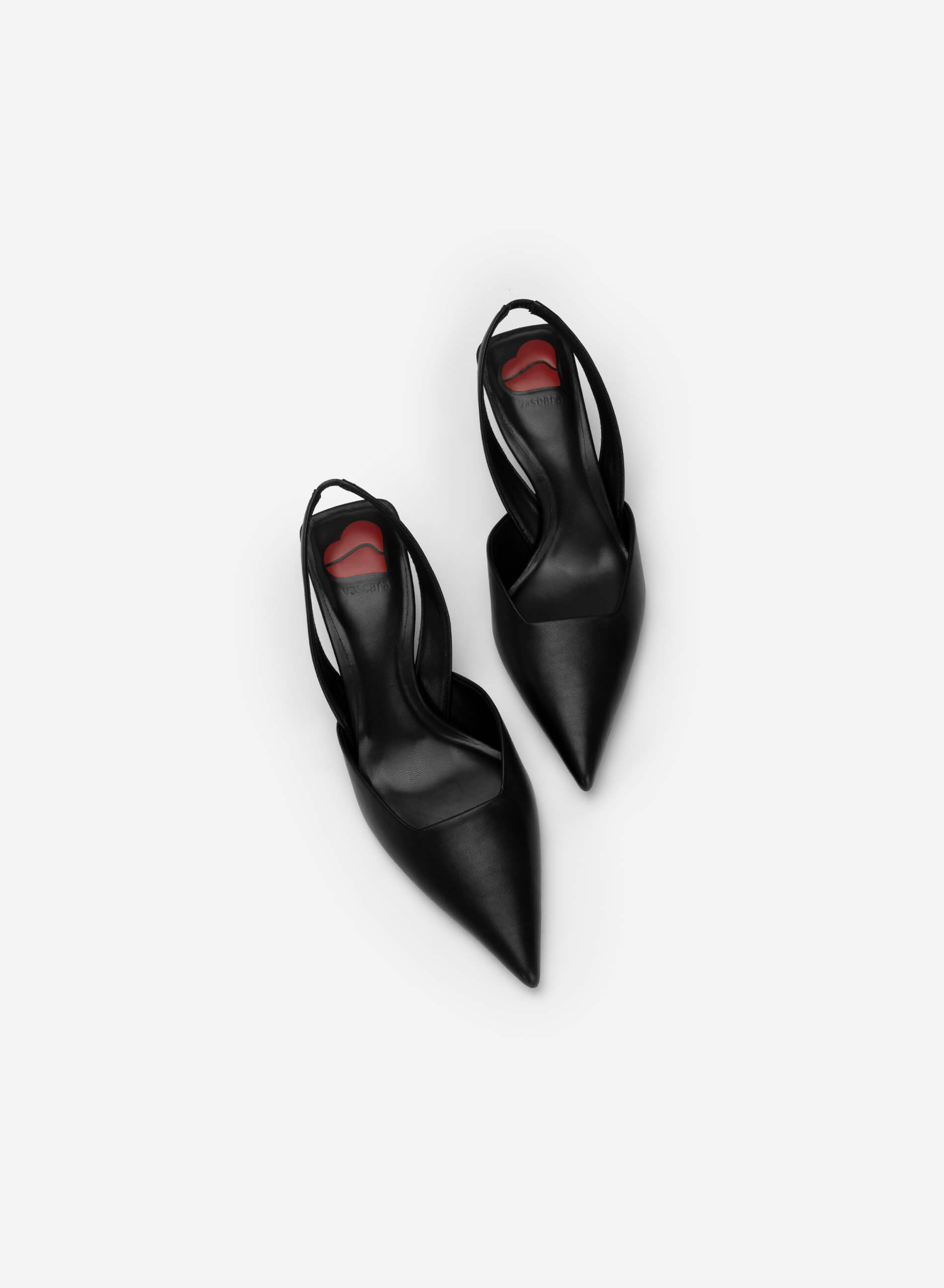 Black satin outlet pointed toe pumps