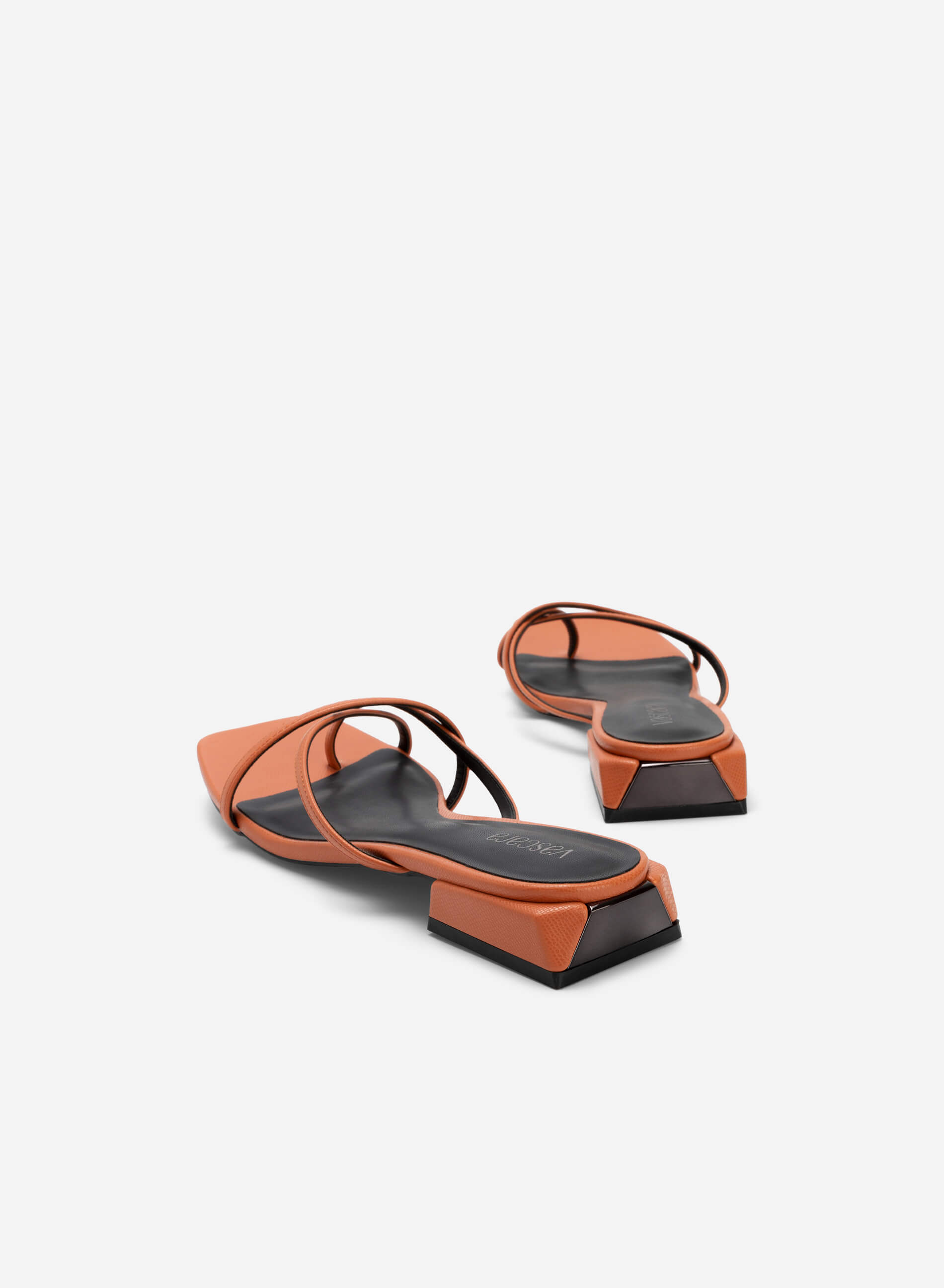 Dark clearance orange sandals