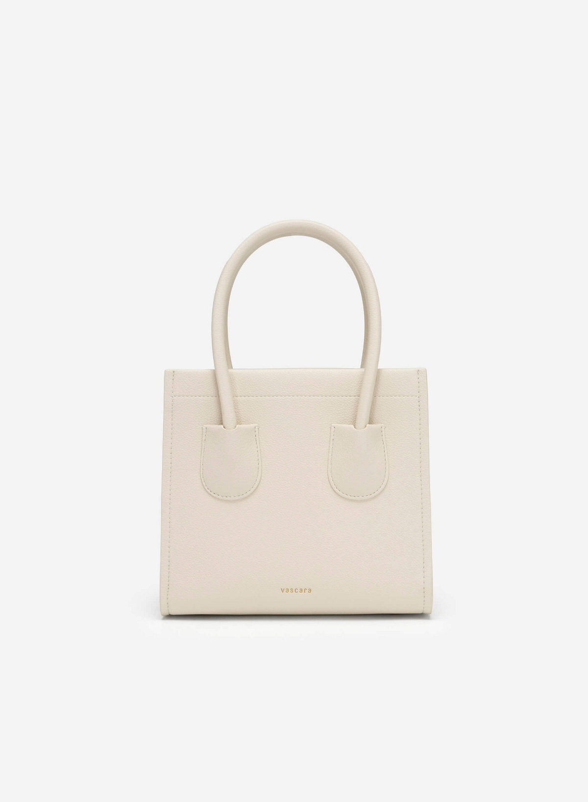 Double Pocket Tote Bag - TTE 0116 - Cream - vascara.com