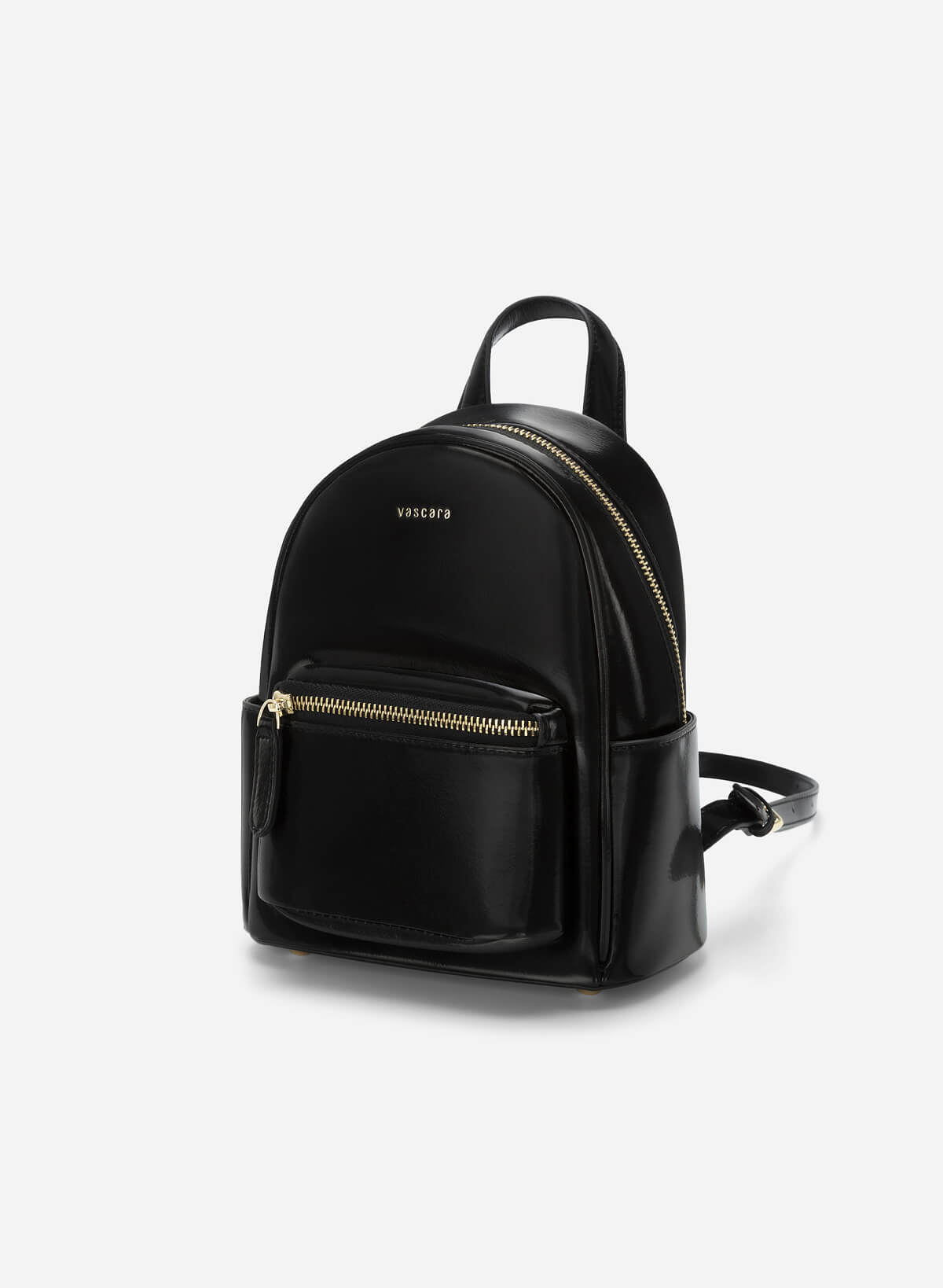 Silver Glitter-effect Mini Backpack - BAK 0173 - Black - vascara.com