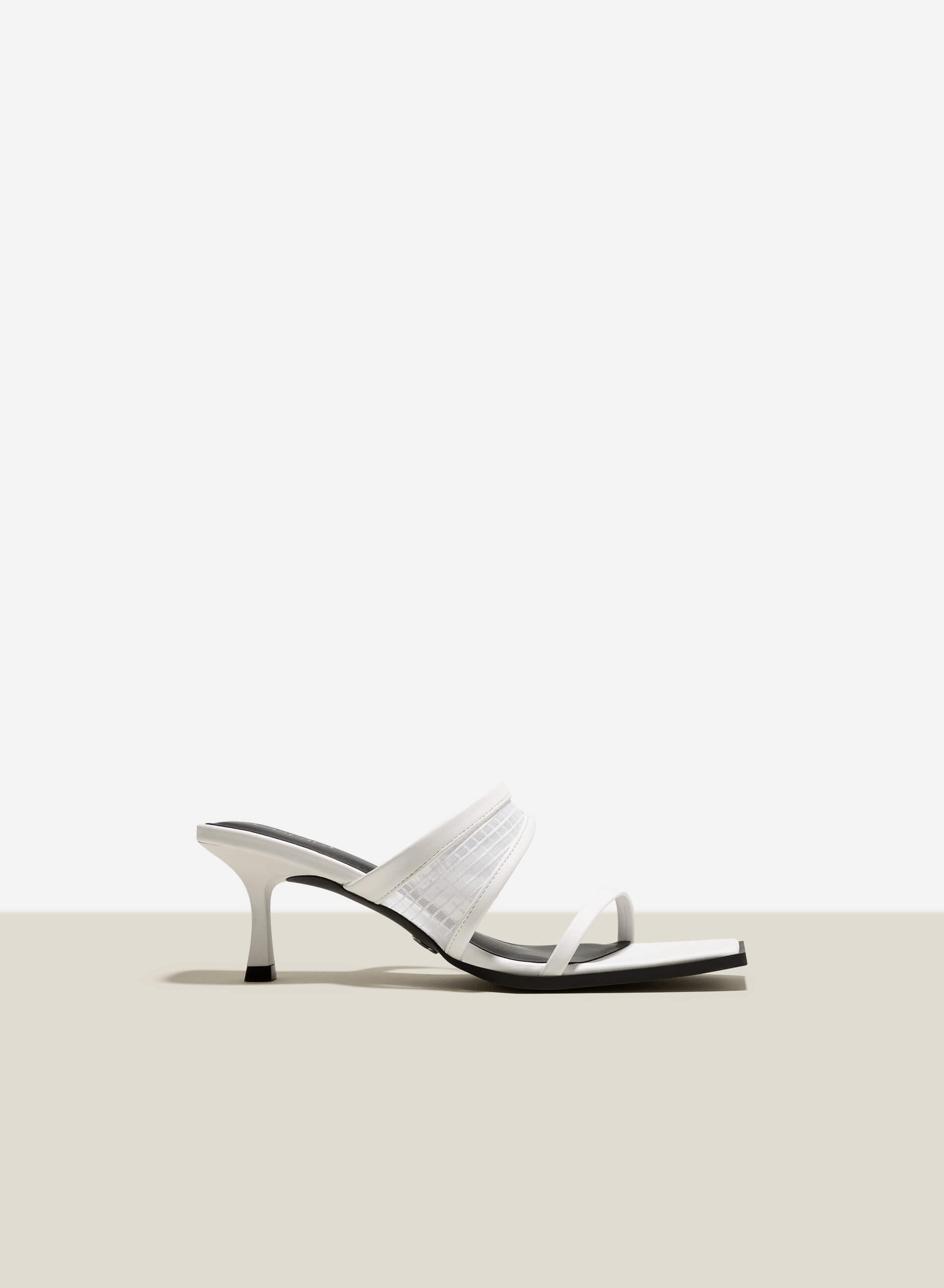 White square sale toe mules