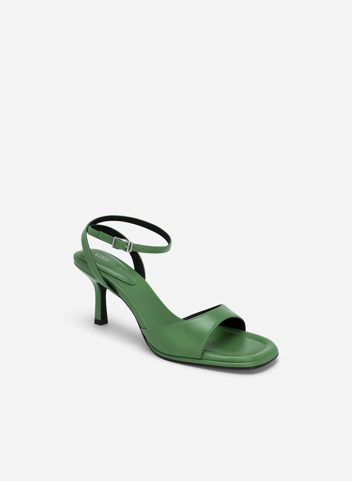 Shoe Insole Quilted Ankle Strap Sandals - PUM 0753 - Green - vascara.com