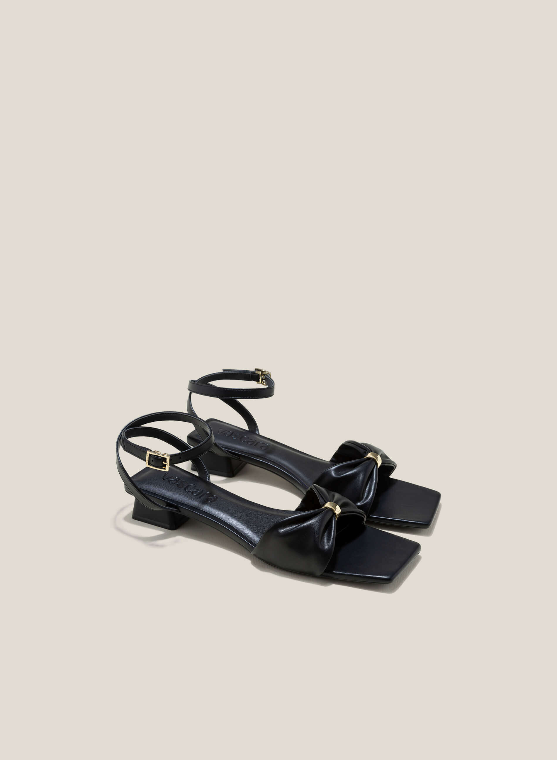 Bow Strap D cor Sandals PUM 0757 Black VASCARA