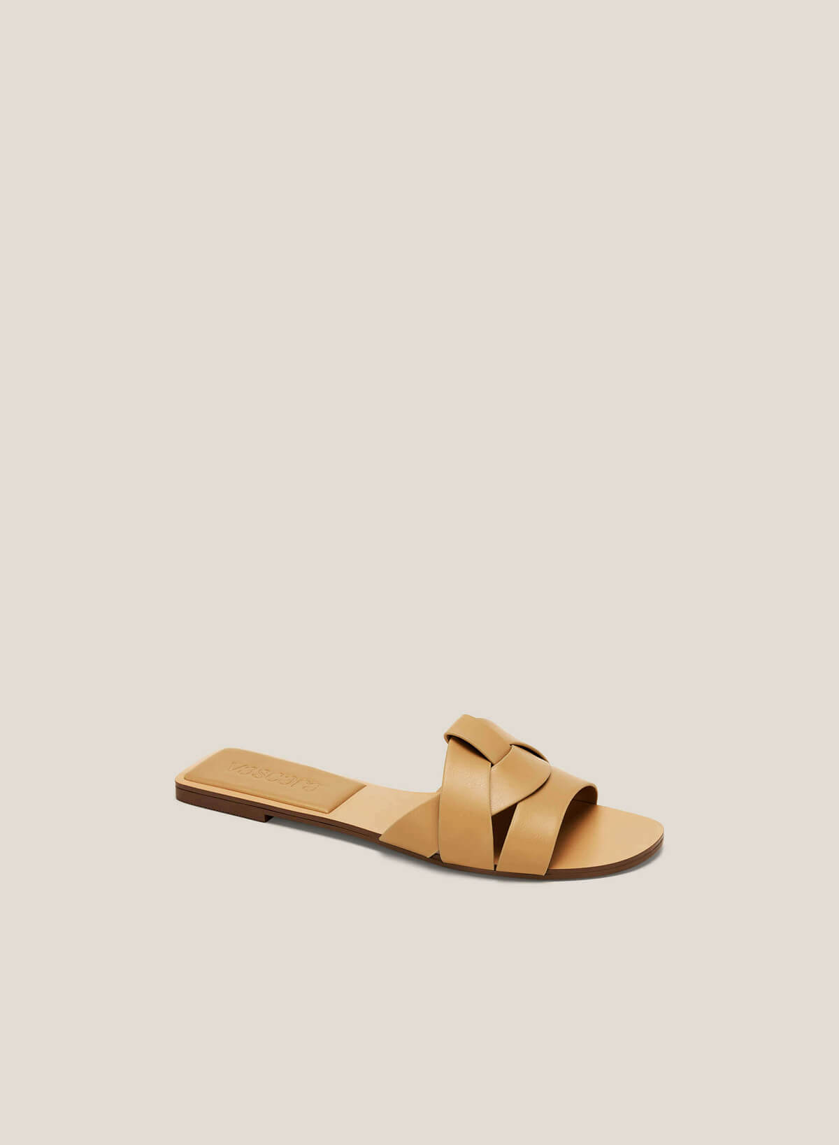 Cross-Strap Slippers - FLI 0191 - Beige - vascara.com