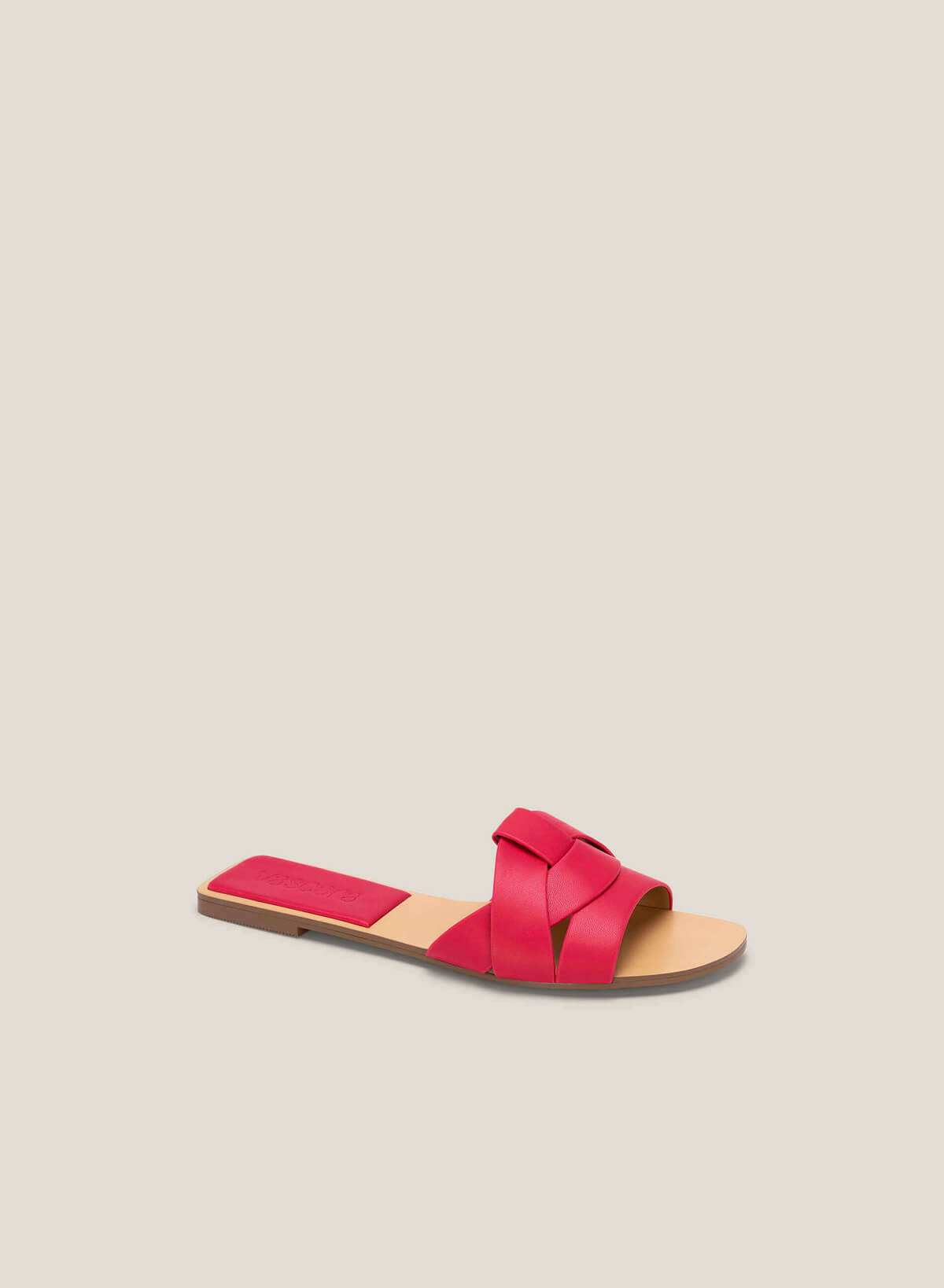 Cross-Strap Slippers - FLI 0191 - Dark Pink - vascara.com