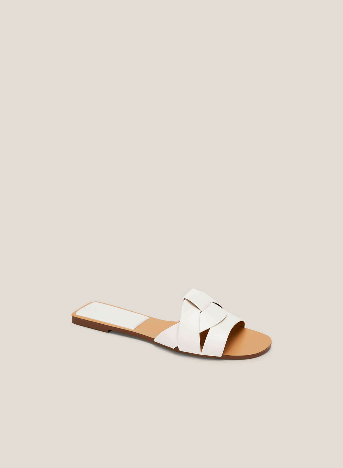 Cross-Strap Slippers - FLI 0191 - White - vascara.com