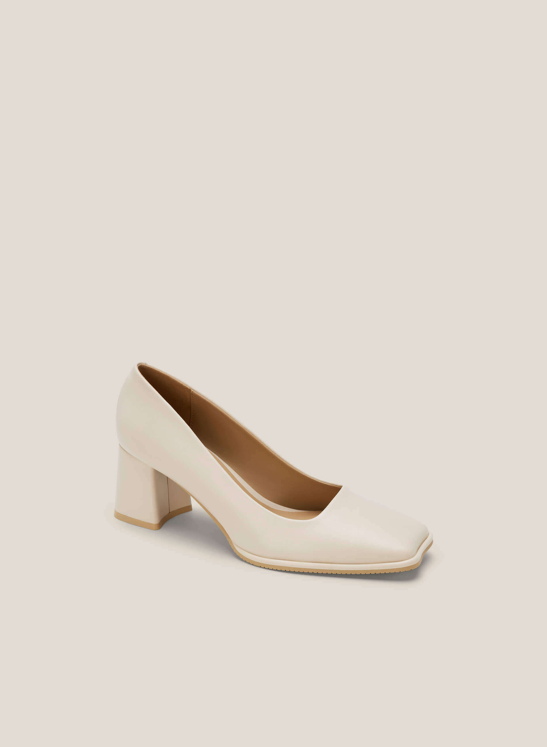 Square toe block heel pumps on sale