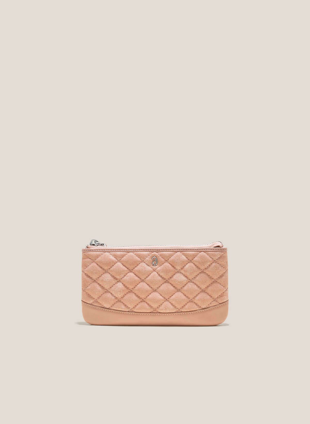 Caro Pattern Quilted Clutch - WLL 0268 - Light Pink - vascara.com