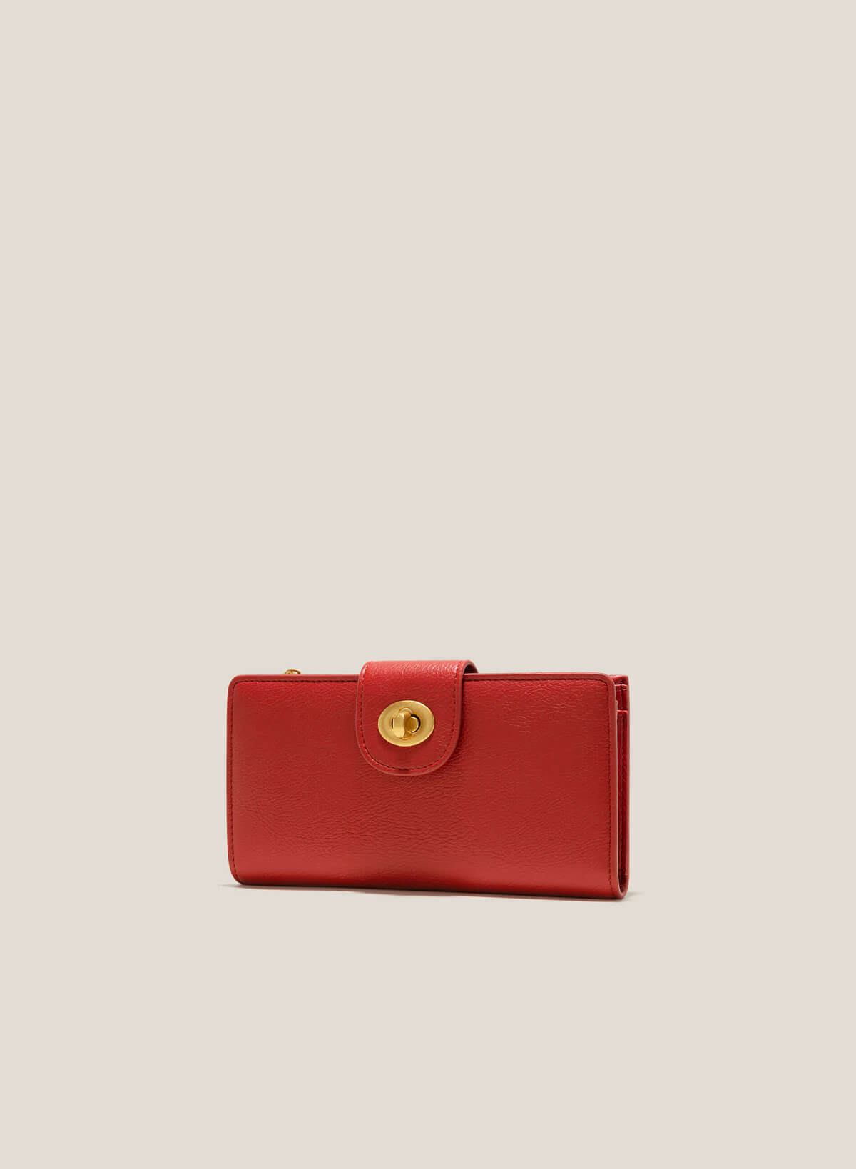 Buckle Flap Clutch - WLL 0266 - Dark Orange - vascara.com