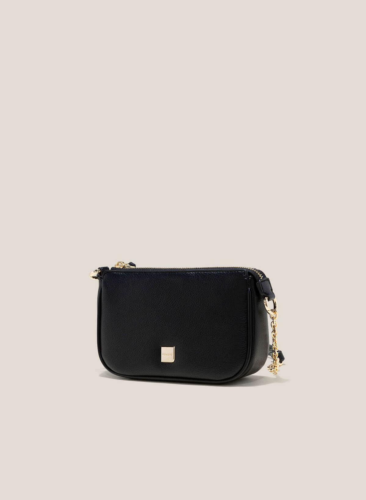 Chain-Lock Hobo Bag - TTE 0122 - Black - vascara.com