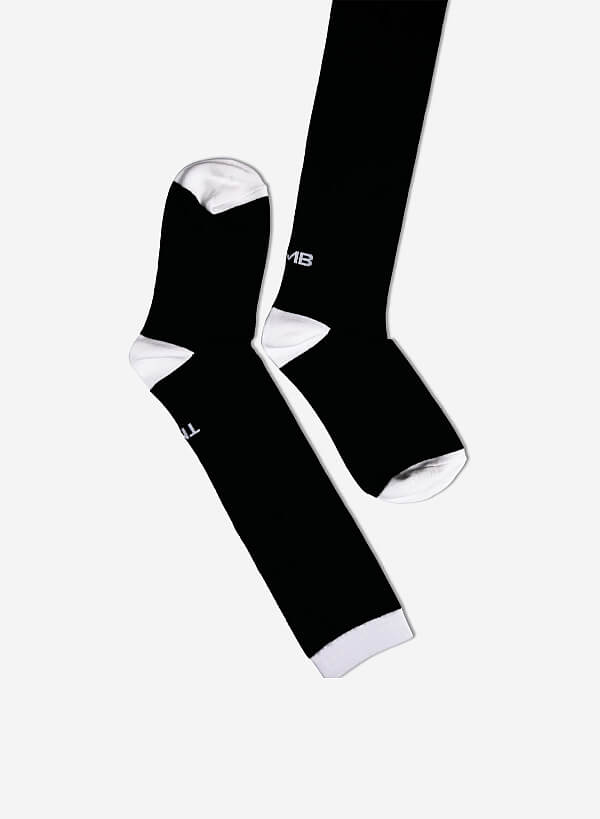 Vớ cổ cao TUX SOCKS - SOC 0001 - Màu đen - VASCARA