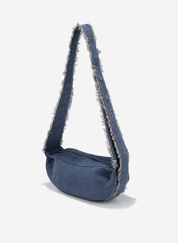 Túi bao tử JEANS SEESAW BAG - CRO 0002 - Màu xanh dương - VASCARA