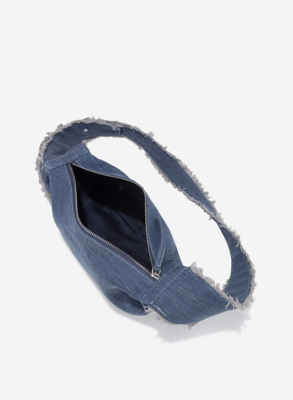 Túi bao tử JEANS SEESAW BAG - CRO 0002 - Màu xanh dương - VASCARA