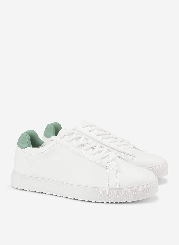 Giày sneaker basic - SNK 0078 - Màu trắng - VASCARA