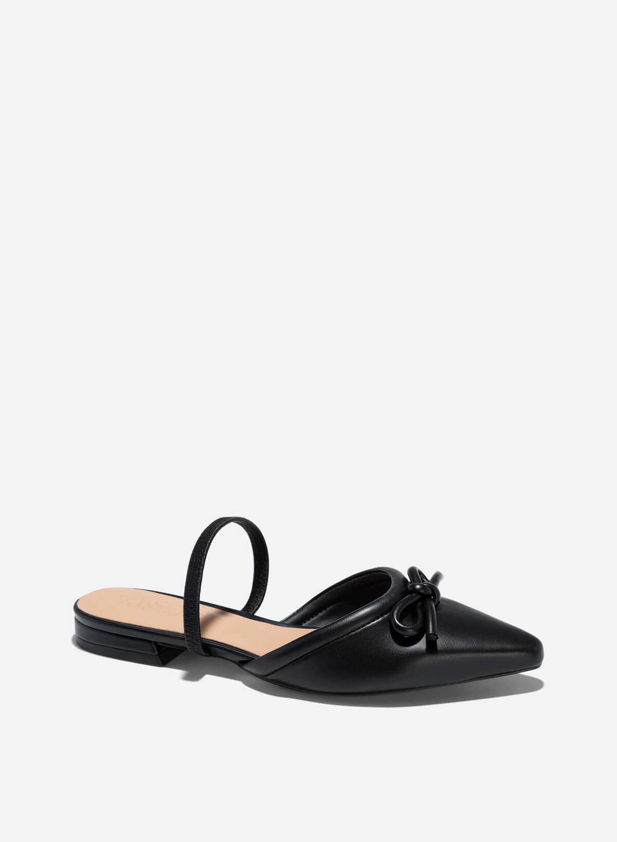 Bow Décor Flat Slip-Ons Pumps - HIG 0620 - Black - vascara.com