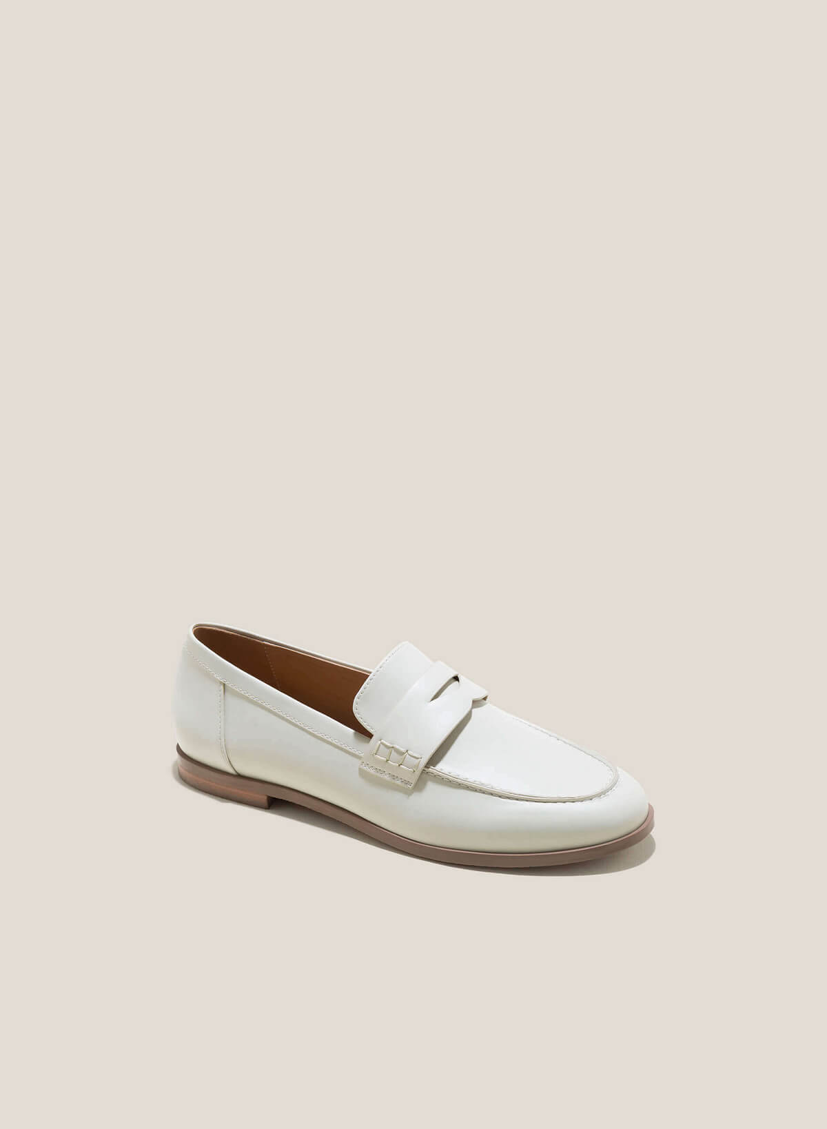 Penny Loafers - LOA 0107 - Cream - vascara.com