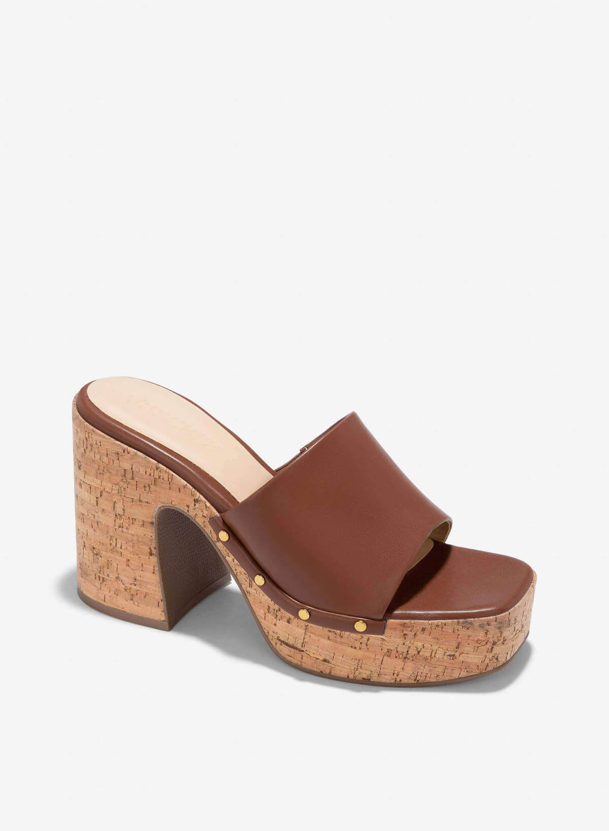 Platform Mules - WED 0057 - Dark Brown - vascara.com