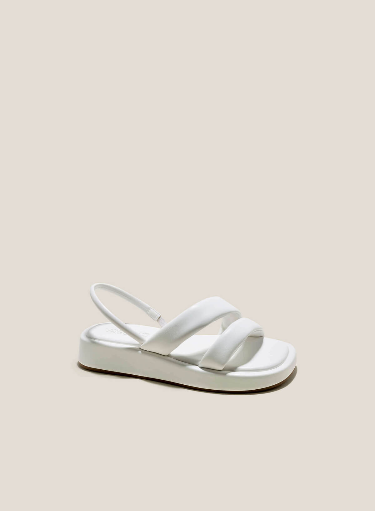 Puffed Strap Chunky Sandals - SDL 0337 - White - vascara.com