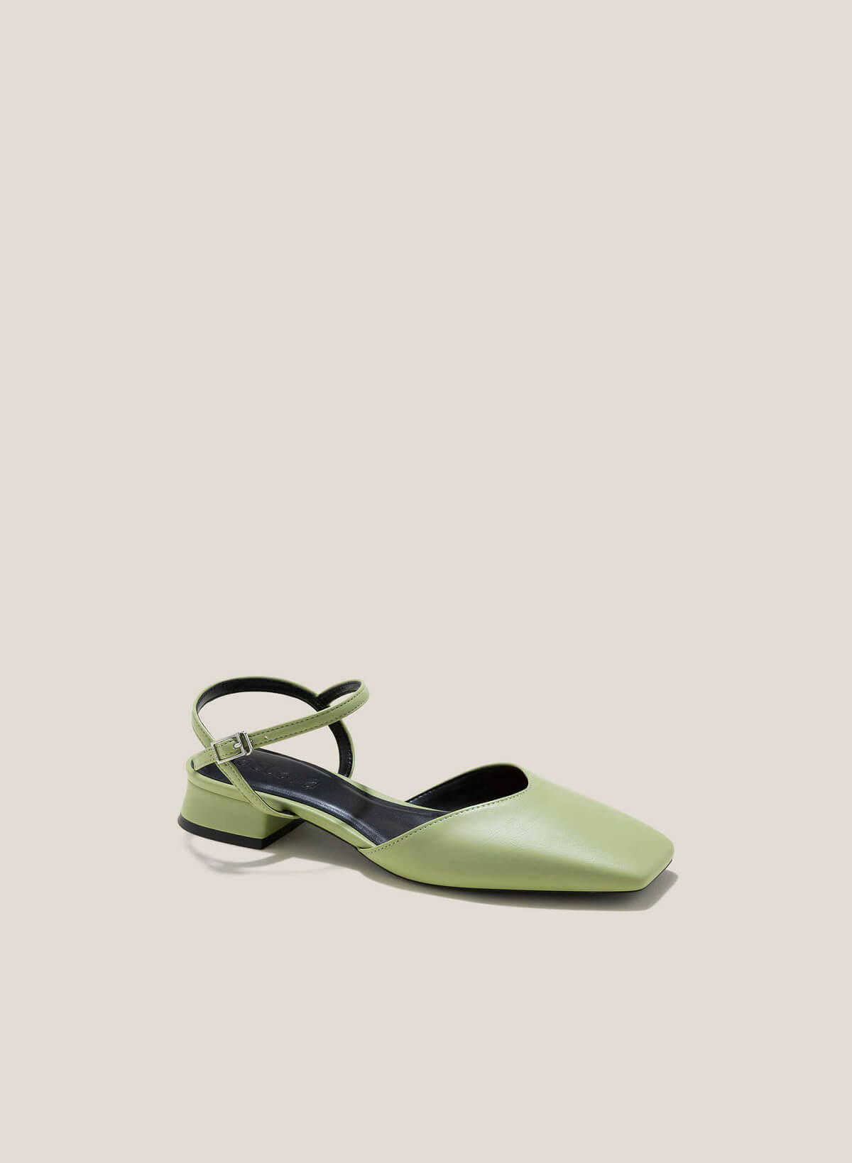 Square Toe Back-Strap Pums - HIG 0608 - Mint - vascara.com