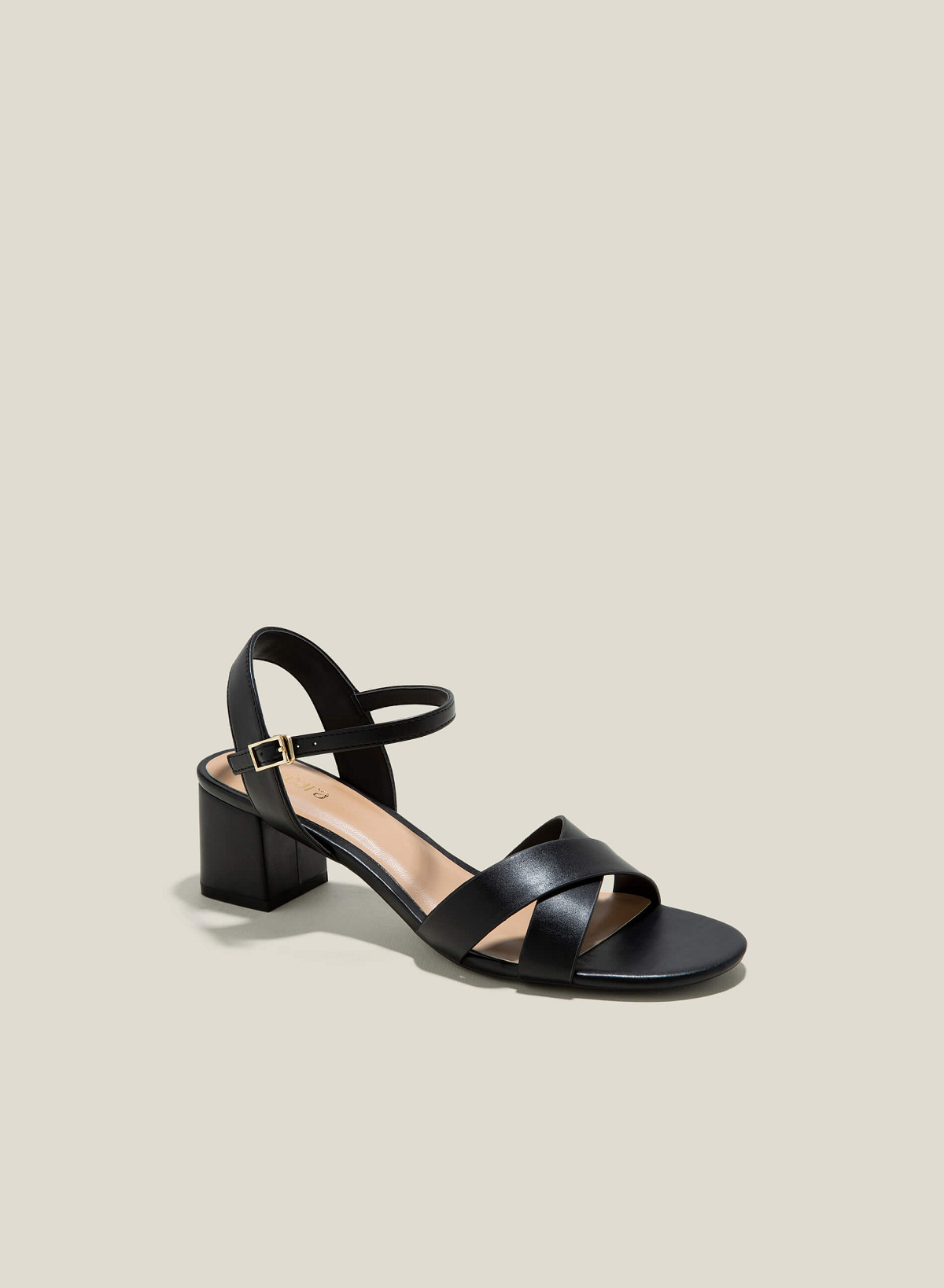 Basic Cross Strap Sandals - PUM 0771 - Black - vascara.com