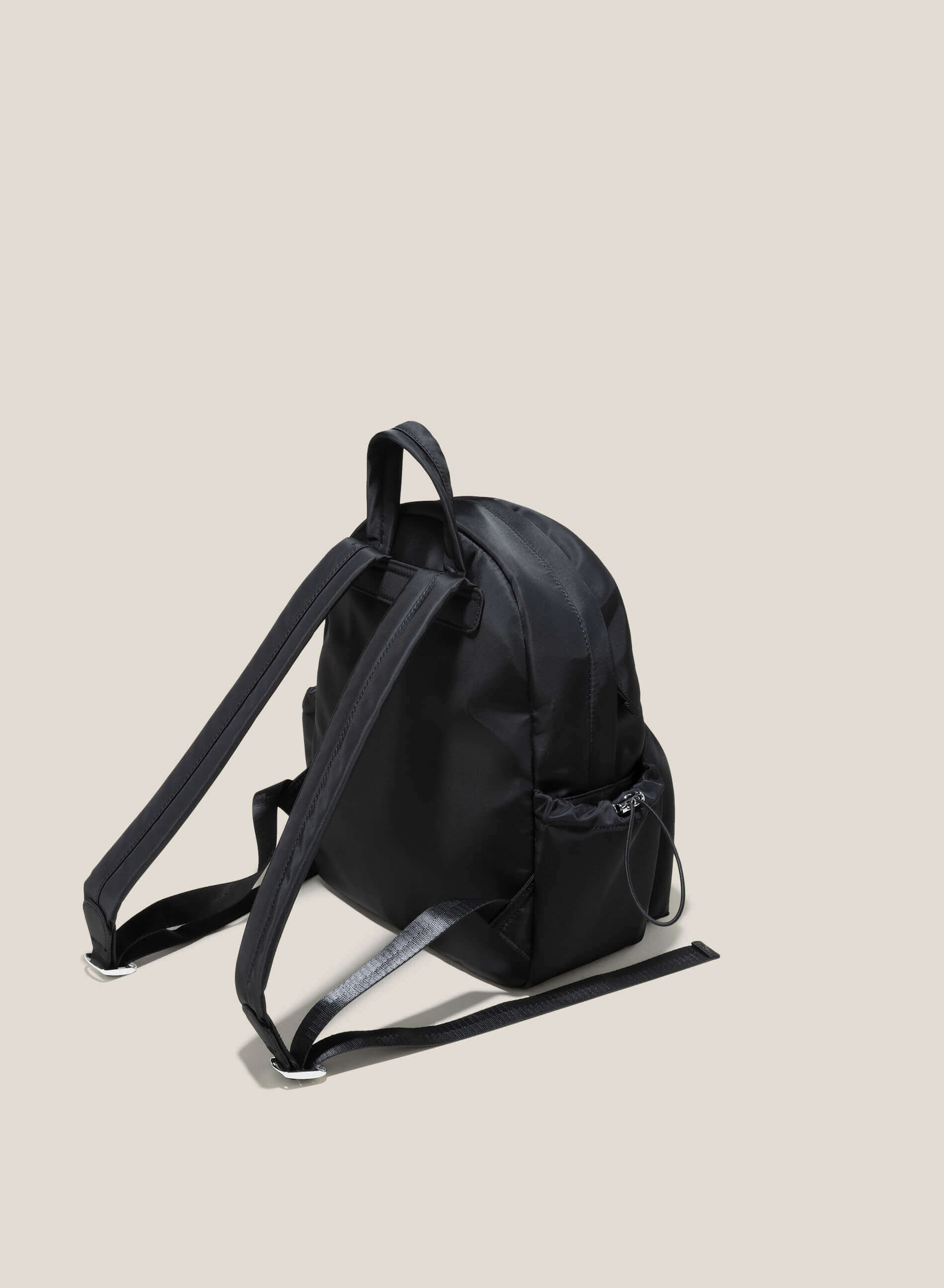 Black backpack with side pockets online