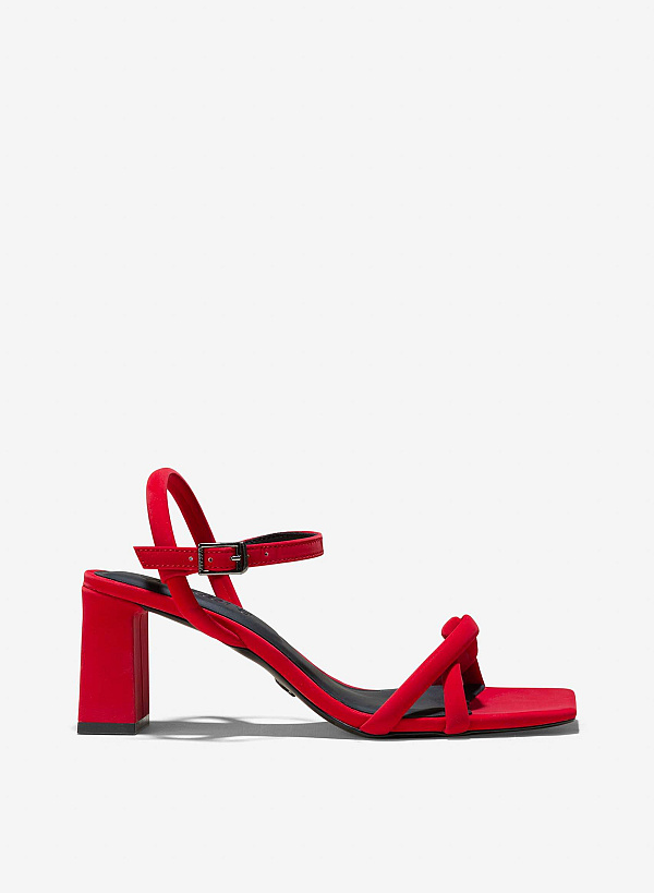 Colorful block heel sandals hotsell