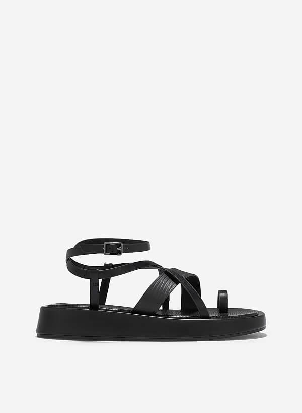 Giày sandal flatform xỏ ngón