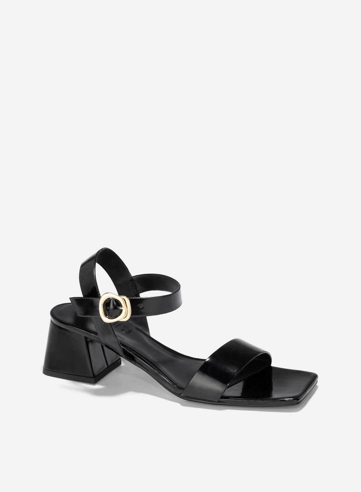 Décor Lock Block Heel Sandals - PUM 0786 - Black - vascara.com