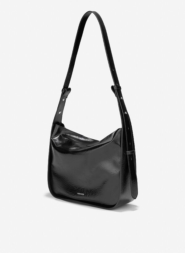 Túi đeo vai phom rũ - TOT 0164 - Màu đen - VASCARA