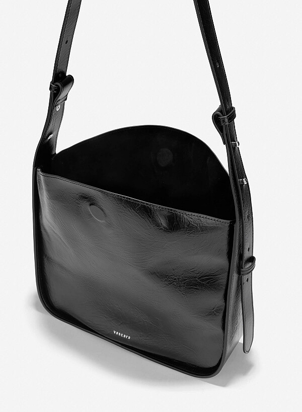 Túi đeo vai phom rũ - TOT 0164 - Màu đen - VASCARA