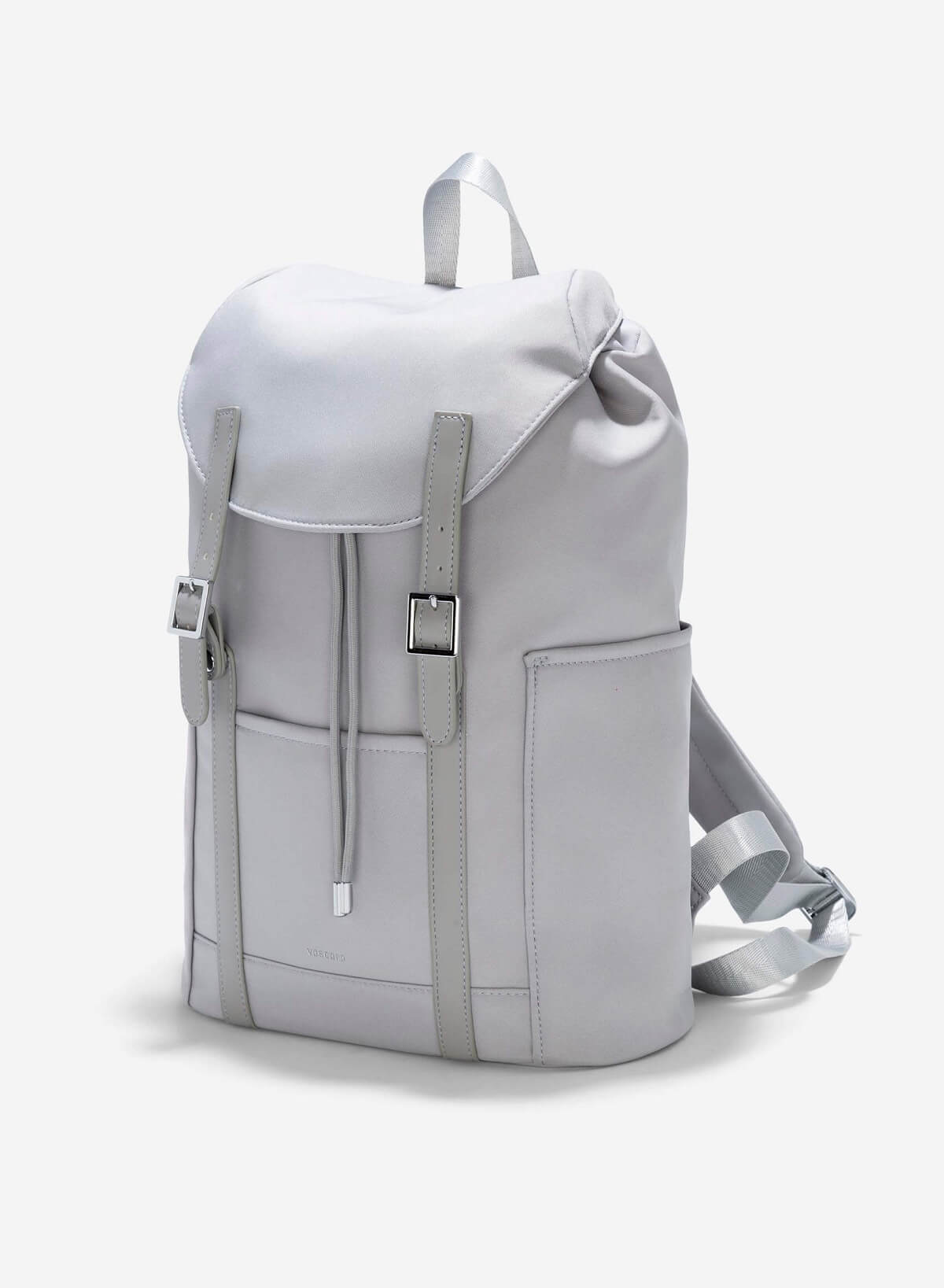 Flip-Top Backpack - BAK 0201 - Light Gray - vascara.com