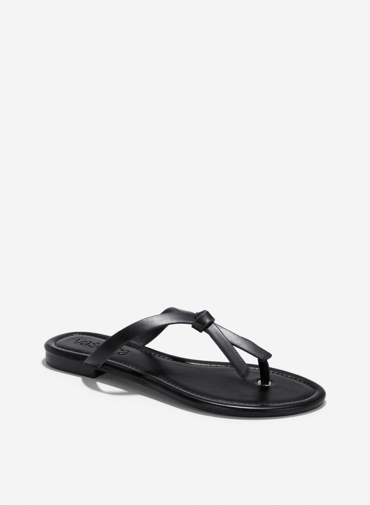 Knotted Thong Sandals - FLI 0200 - Black - vascara.com