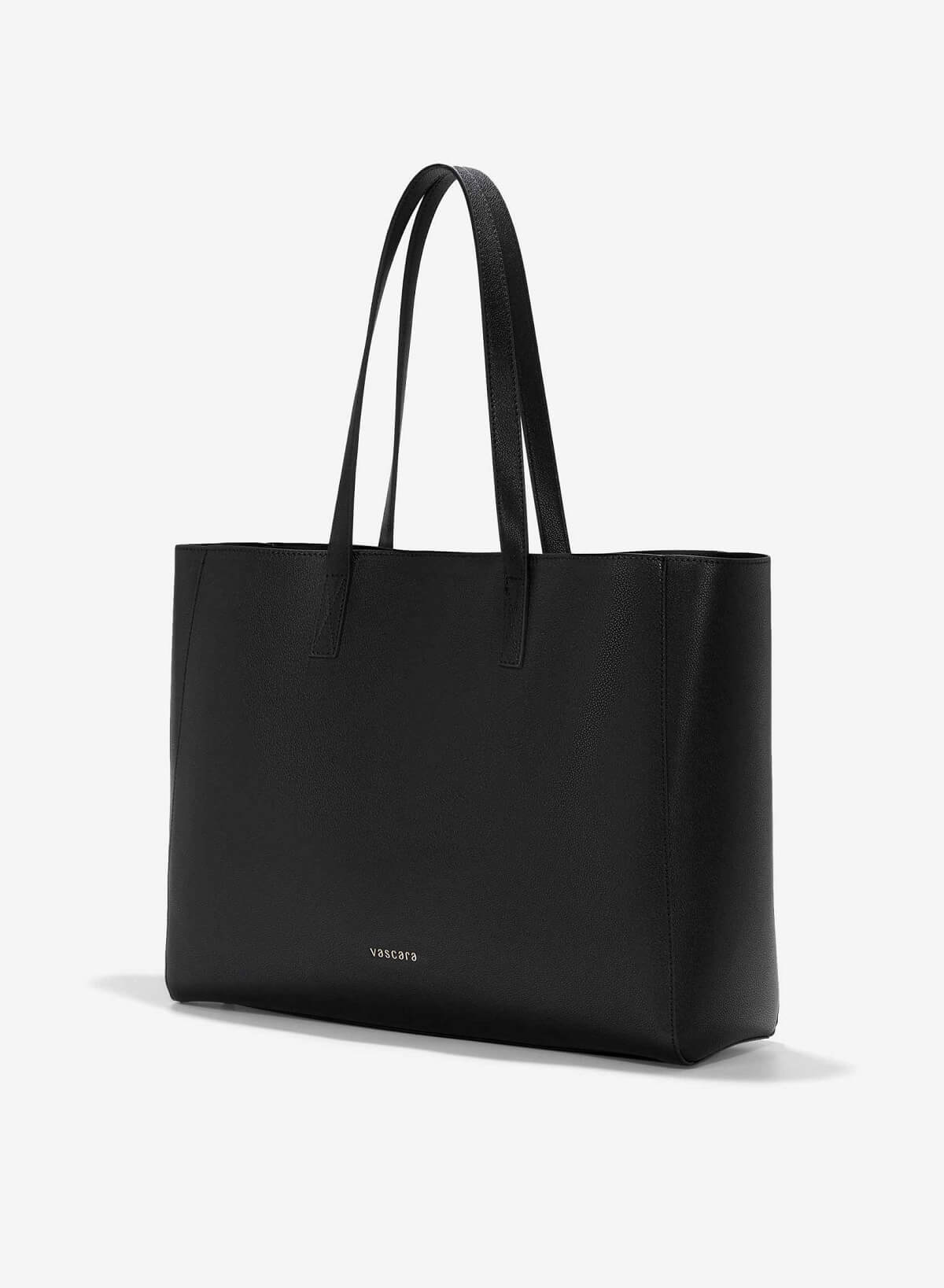 Oversized Laptop Tote Bag - TTE 0140 - Black - vascara.com