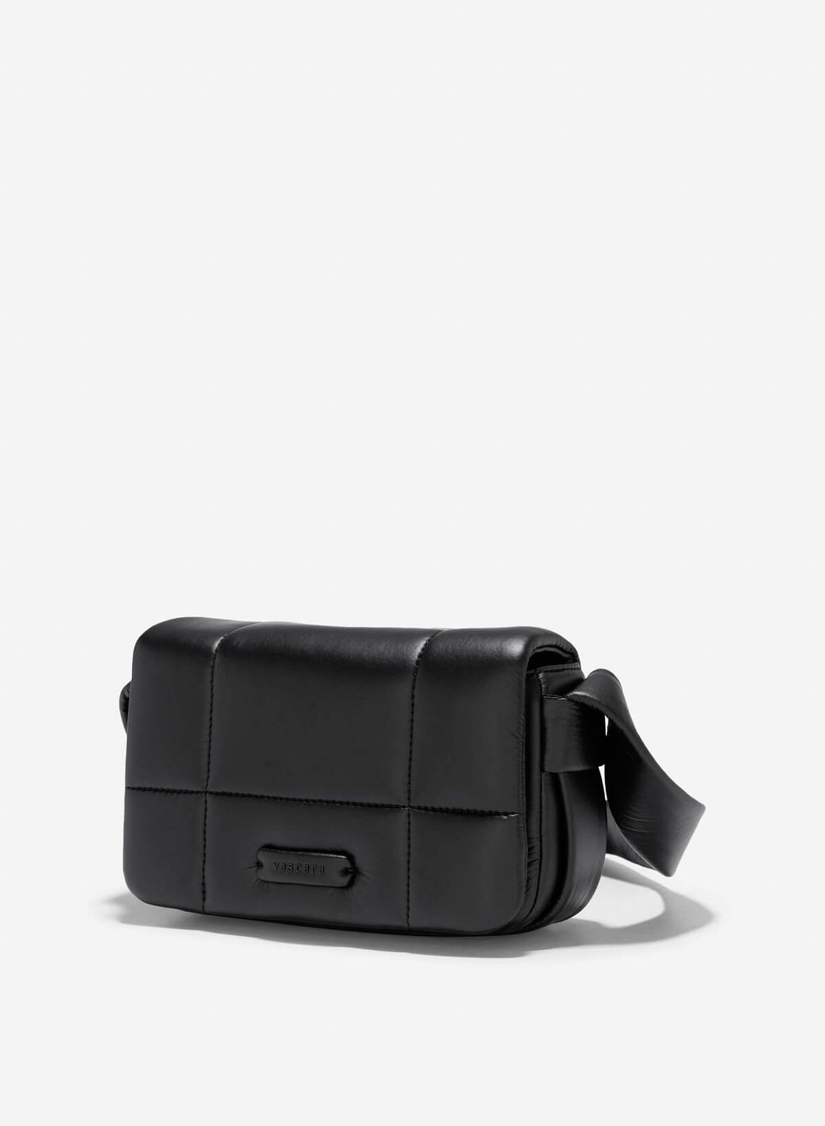 Padded Crossbody Bag - MES 0248 - Black - vascara.com